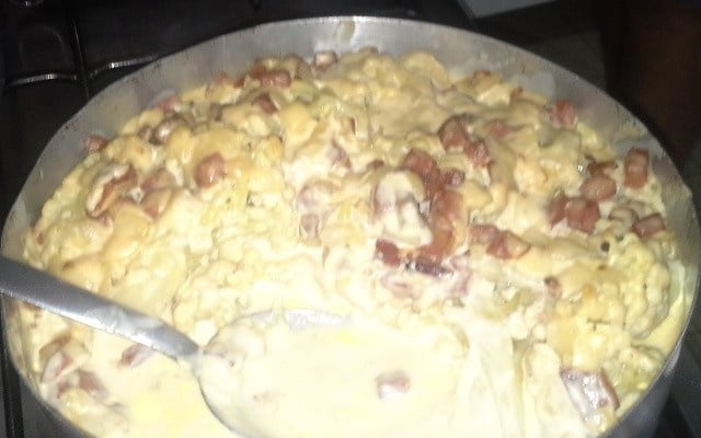 Couve-flor ao creme branco