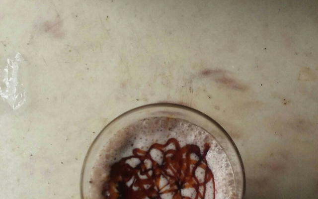 Milk Shake de flocos com morango