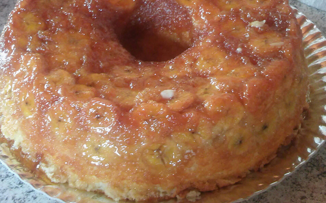 Torta de banana espumante