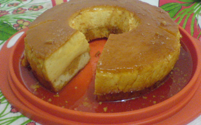 Bolo pudim pura tentação