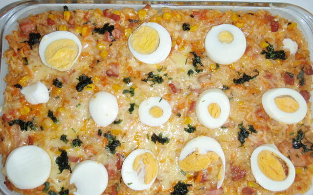 Arroz à carbonara da Ju