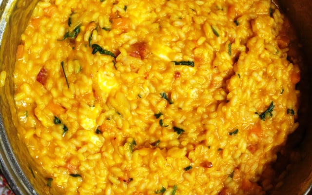 Risoto de abóbora cabotiá
