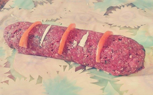 Kafta recheada de legumes e catupiry