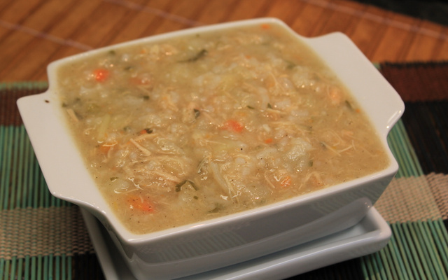 Canja de galinha light - super fácil