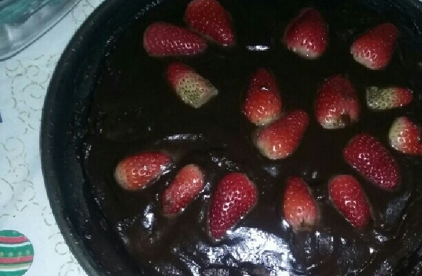 Bolo de chocolate com aveia