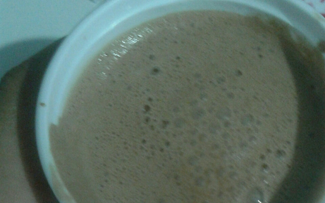 Sorvete caseiro de chocolate