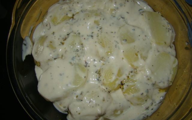 Batata gratinada