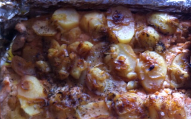 Filé de salmão ao forno facílimo