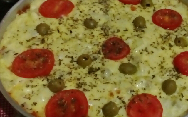 Pizza rápida de liquidificador