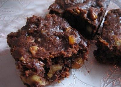 Brownie de chocolate e banana