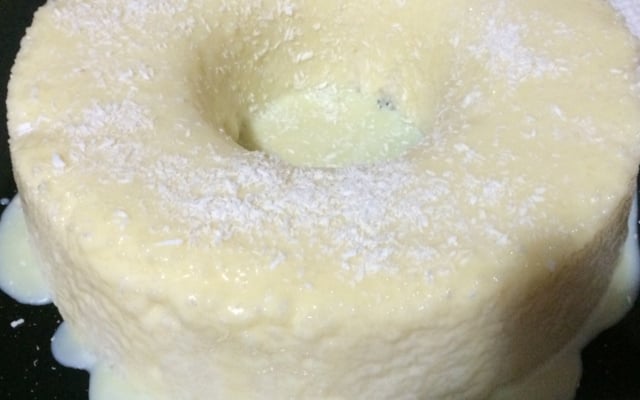 Bolo de tapioca cremoso (não vai ao forno)