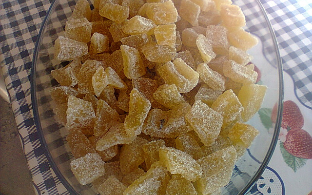 Doce de mamão cristalizado