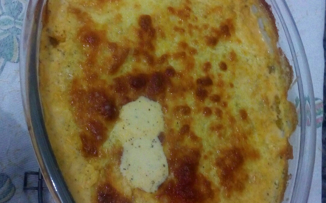 Frango desfiado ao creme de milho