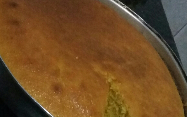 Bolo de fubá com milho