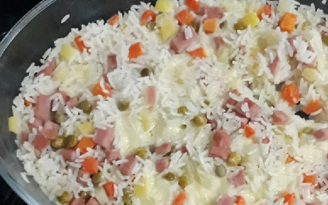 Arroz caprichado para microondas