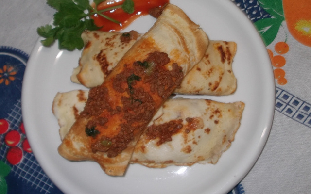 Panqueca de carne moída fácil