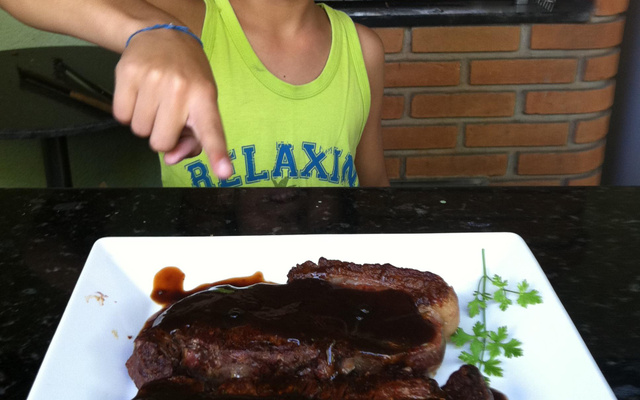 Carne ao molho parrillero
