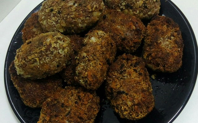 Hambúrguer de soja empanado