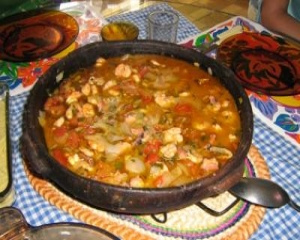 Moqueca de polvo e camarão
