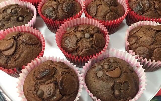 Muffins de chocolate