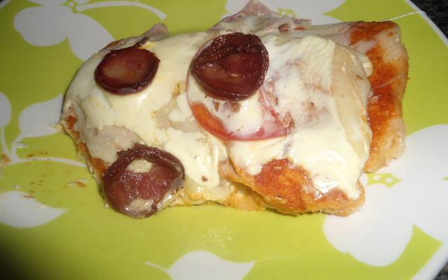 Torta deliciosa de pão de forma