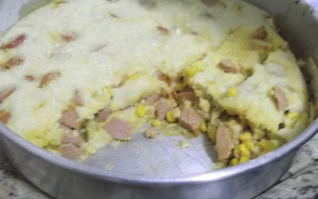 Torta rápida de salsicha