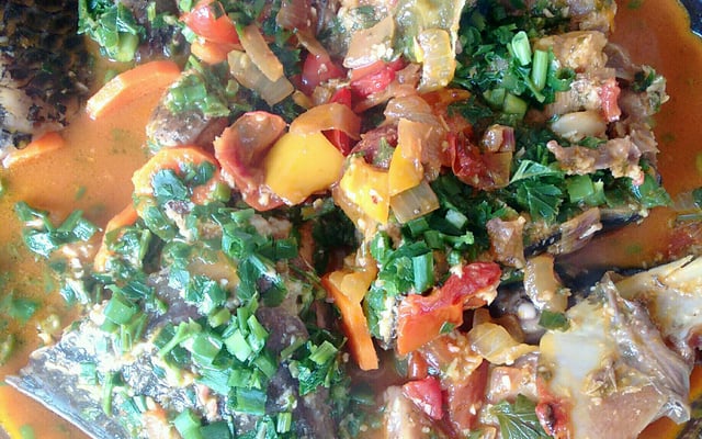 Peixe com leite de coco