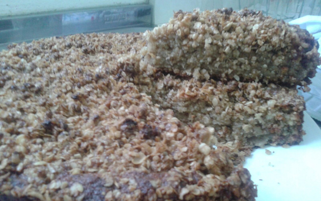 Bolo de banana com aveia