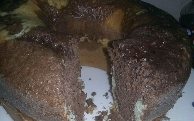 Bolo mármore para lanche