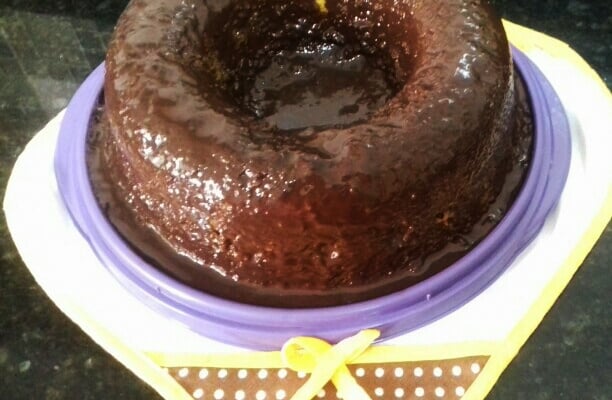 Calda de chocolate no micro-ondas