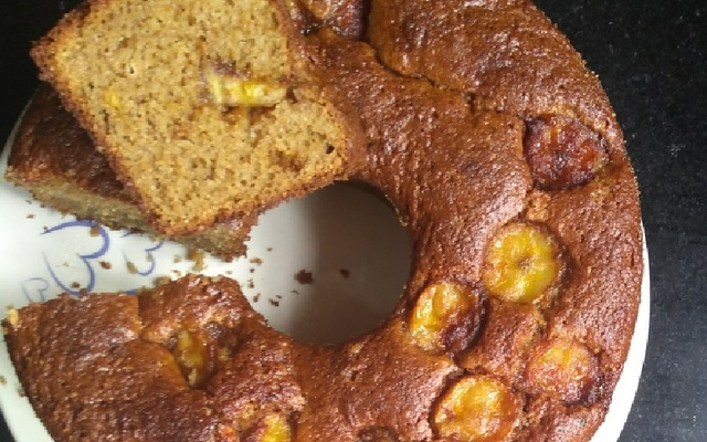 Bolo de banana integral (fitness)