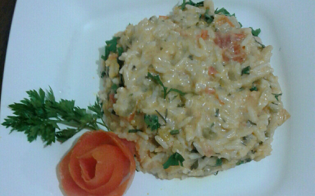 Risoto de camarão da Kellen