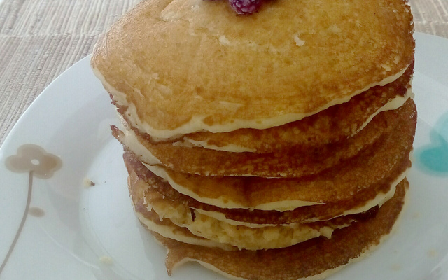 Waffle de frigideira (pancakes)