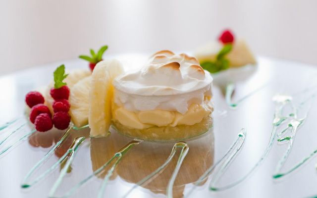 Abacaxi com creme delicioso