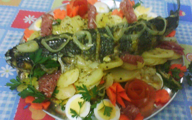 Tainha Assada Recheada