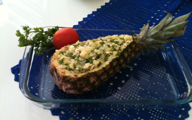 Vinagrete no abacaxi