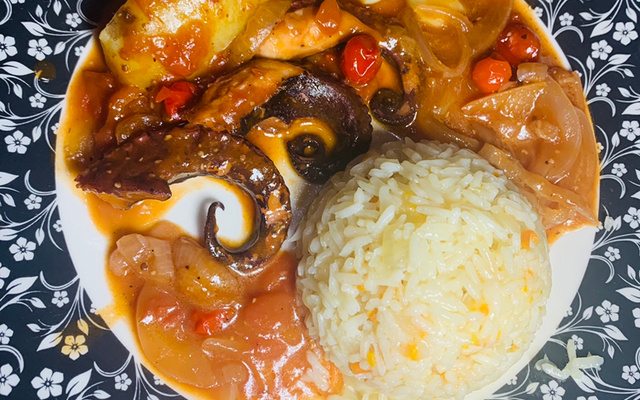 Polvo assado à moda do Porto