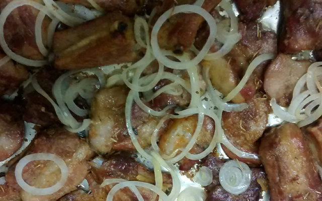 Costela de porco assada à mineira