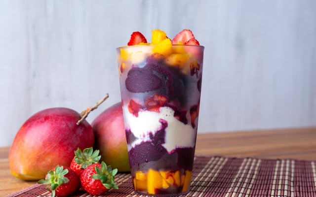 Açaí de salada de frutas