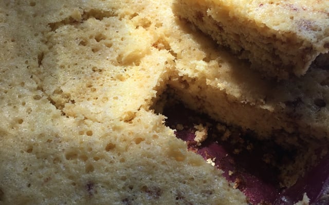 Bolo simples de microondas