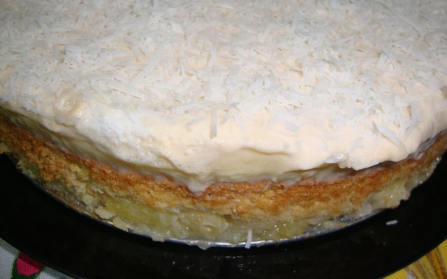 Bolo abacaxi de forma