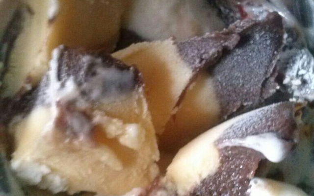 Sorvete de três camadas