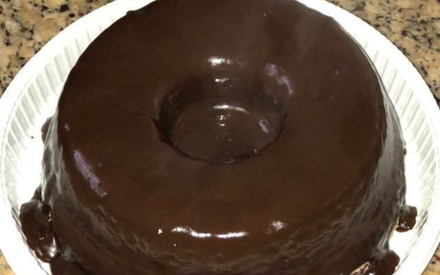 Bolo de chocolate amargo low carb