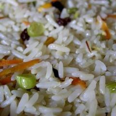 Arroz à grega de micro-ondas