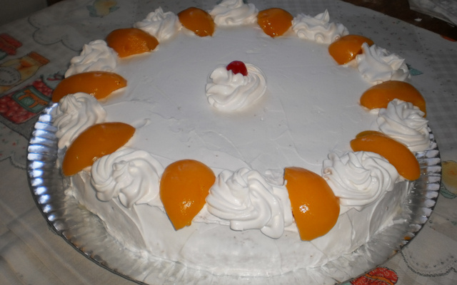 Bolo de pêssego