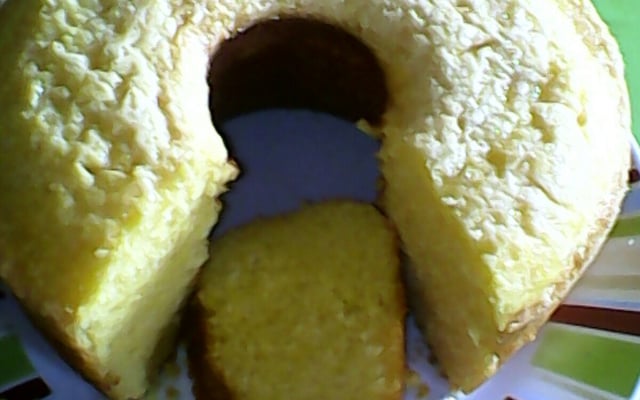 Bolo de fubá de liquidificador