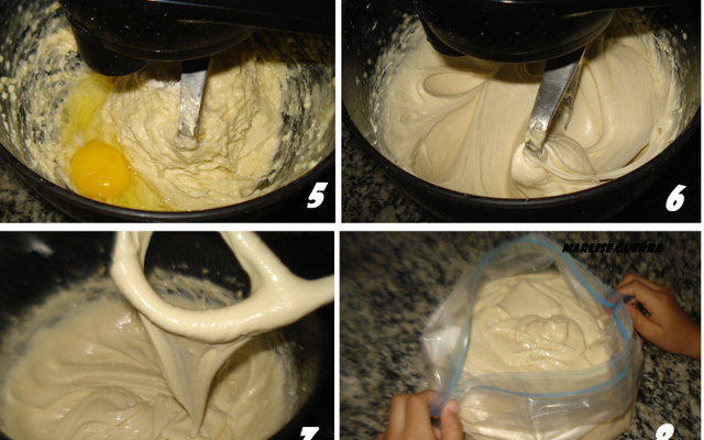 Biscoito de polvilho feito com batedeira