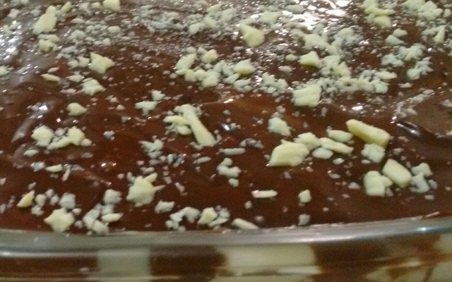 Pavê de baunilha e chocolate