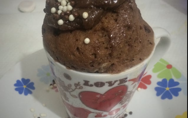 Bolo de caneca fofinho