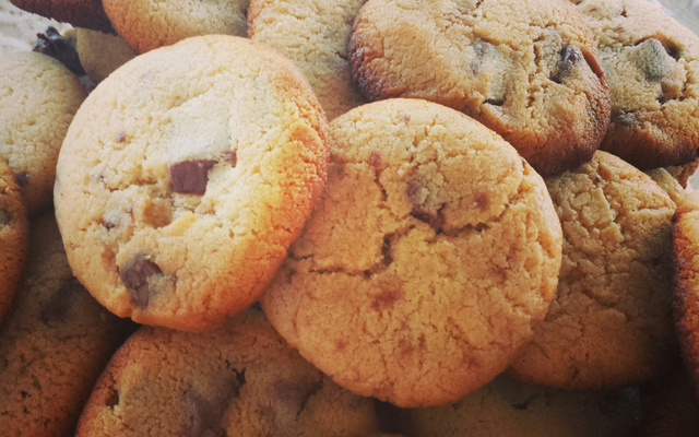 Cookies com pedaços de chocolate